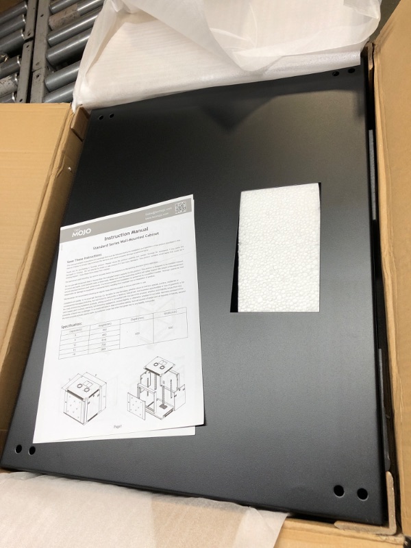Photo 1 of 6U Wall Mount Server Cabinet IT Network Rack Enclosure by Tecmojo, Lockable Glass Door and Side Panels, 450mm Deep, Black Computer/Electronics Equipment Data Rack