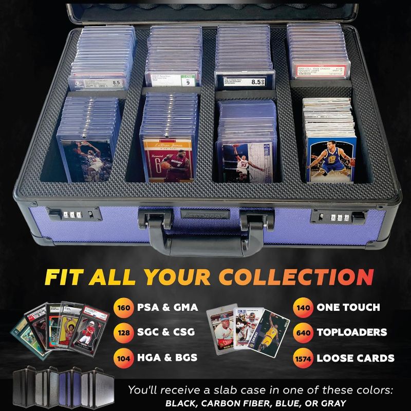 Photo 1 of 160+ 4 Row Graded Card Case BGS PSA Graded Card Storage Box Sports Card Case Psa Card Case Graded Sports Card Storage Box Psa Slab Case for Graded Cards Psa Card
