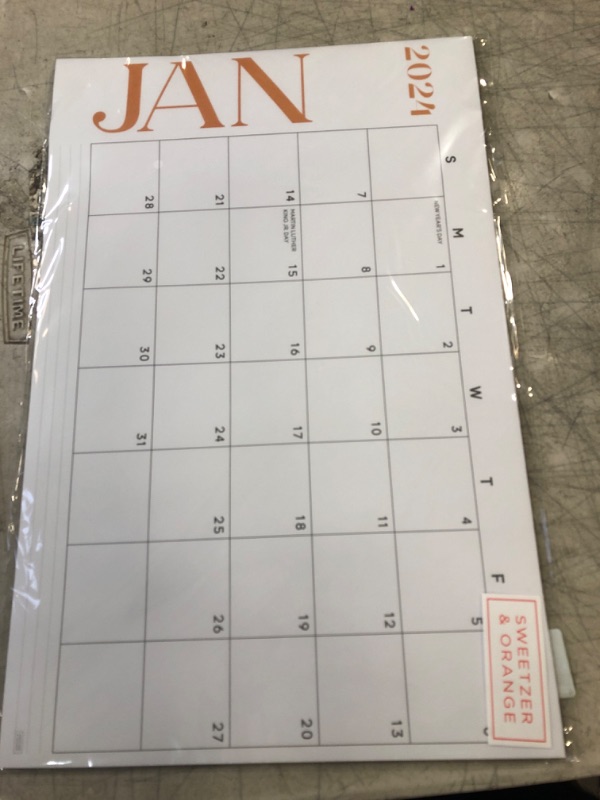 Photo 2 of S&O Modern Large Desk Calendar from January 2024 to June 2025 - Tear-Away Table Calendar 2024-2025 - Desktop Calendar 2024-2025 - Academic Desk Calendar 2024-2025 - Desk Calendar Large - 11x17in