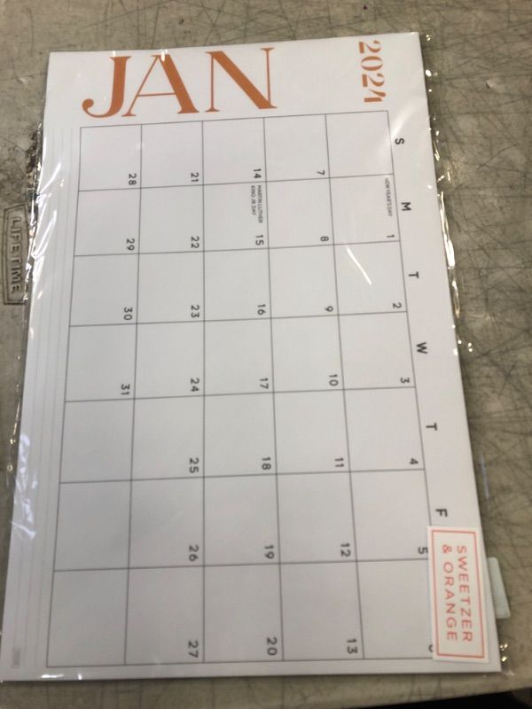 Photo 2 of S&O Modern Large Desk Calendar from January 2024 to June 2025 - Tear-Away Table Calendar 2024-2025 - Desktop Calendar 2024-2025 - Academic Desk Calendar 2024-2025 - Desk Calendar Large - 11x17in