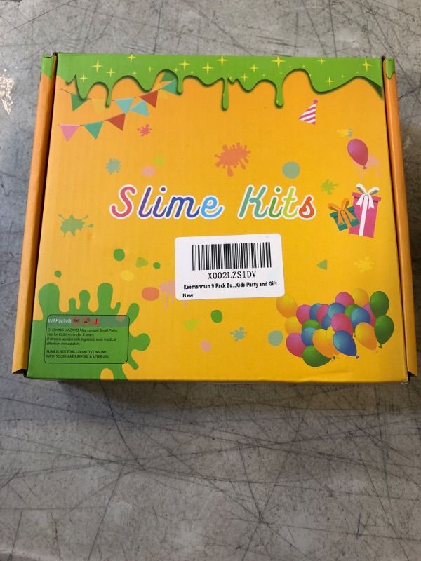 Photo 1 of 9 Pack Butter Slime Kit with Mint Leaf, Watermelon, Peach, Lemon, Unicorn, Coffee, Rainbow and Candy Charms, Scented DIY Slime for Girls and Boys, Stress Relief Toy for Kids Party and Gift White