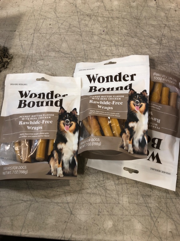 Photo 2 of Wonder Bound Chicken Wrapped Medium Sticks, Peanut Butter Flavor - 8 Count - Rawhide-Free Dog Treats, Dental Health Chews for Plaque & Tartar Control, Easy to Digest, Long-Lasting Peanut Butter 8 Count (Pack of 1)