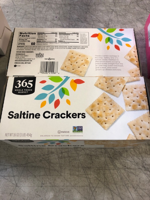 Photo 2 of 365 by Whole Foods Market, Salted Saltine Crackers, 16 Ounce Salted 1 Pound (Pack of 2)