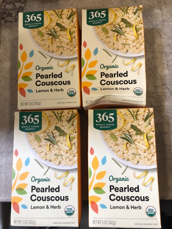 Photo 2 of 365 by Whole Foods Market, Organic Lemon And Herb Pearled Couscous, 5 Ounce  4/27/24 , 4 COUNT 