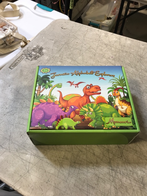 Photo 2 of Dinosaur Alphabet Learning Toys with Uppercase and Lowercase - 13 Dinos - 26 Letters - Preschool Activities Montessori Fine Motor Skills for Toddlers Kids Boys Girls Gift