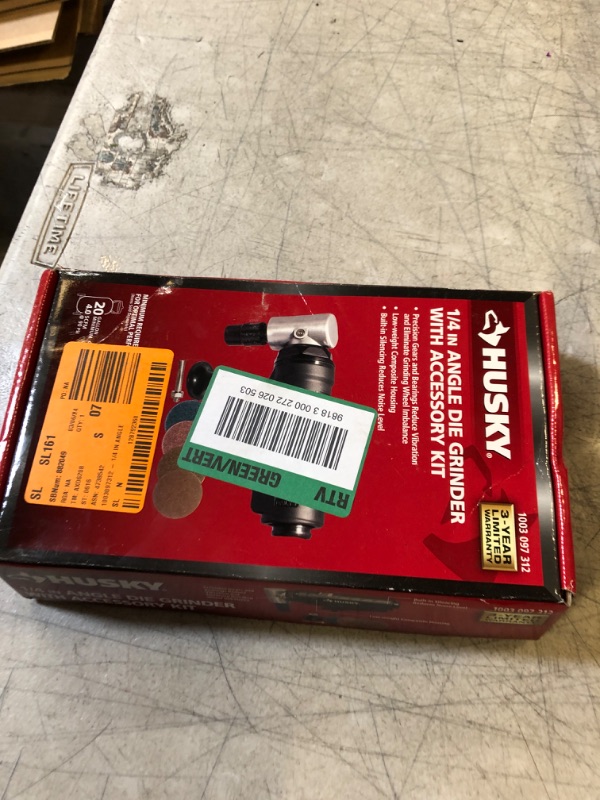 Photo 3 of 1/4 in. Angle Die Grinder with Accessory Kit