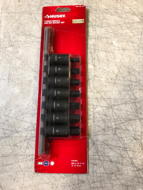 Photo 2 of 1/2 in. Drive Hex Bit Impact Socket Set MM (7-Piece)