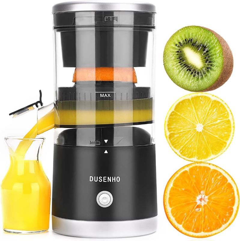 Photo 1 of Electric Juicer Rechargeable - Citrus Juicer Machines with USB and Cleaning Brush Portable Juicer for Orange, Lemon, Grapefruit
