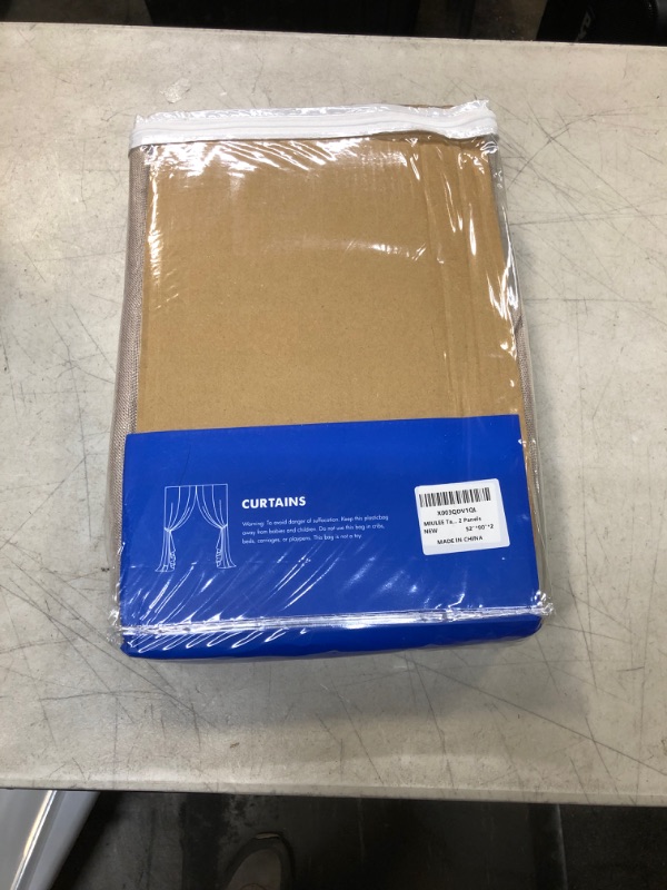 Photo 1 of MIULEE Taupe Linen Curtains 90 Inch Long for Bedroom Living Room, Soft Thick Linen Textured Window Drapes Semi Sheer Light Filtering Back Tab Rod Pocket Burlap Look Farmhouse Country Decor, 2 Panels W52 x L90 Taupe