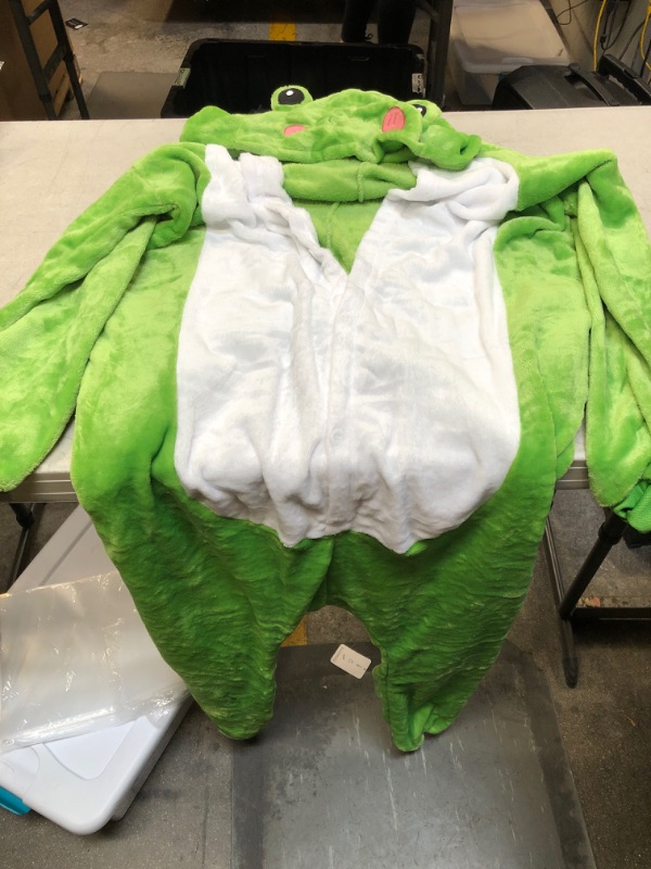 Photo 1 of XL 1024882743Unisex Adult Onesie Halloween Cosplay Frog Onesie Christmas Pajamas Halloween Costume One Piece Sleepwear