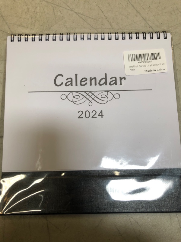 Photo 2 of Small Desk Calendar 2024 Standing Calendar 8" x 6"