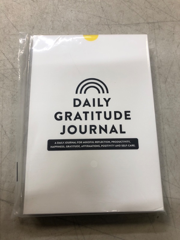 Photo 2 of Daily Gratitude Journal - Mindful Reflection, Productivity, Happiness, Gratitude, Affirmations, Positivity and Self-Care - Start Any Time Undated Daily Guide Planner with Prompts (Yellow)
