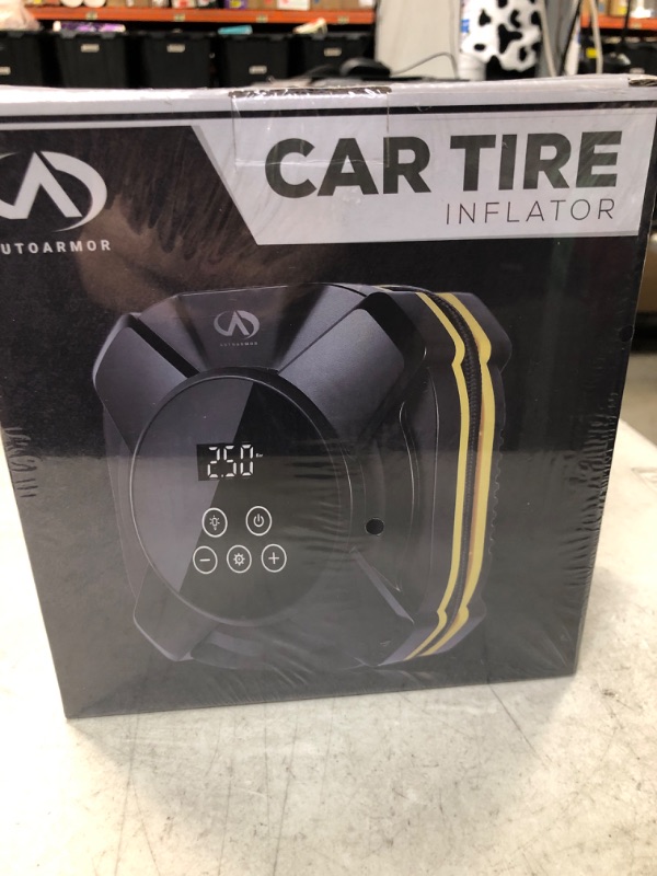 Photo 1 of Portable Tire Inflator Air Compressor, 150PSI 12V Air Pump with LED Smart Touch Screen, Exact Pressure Readings, 3m Power Cord Eco-Friendly Design Fit Universal Car, Bike, and Motorcycle