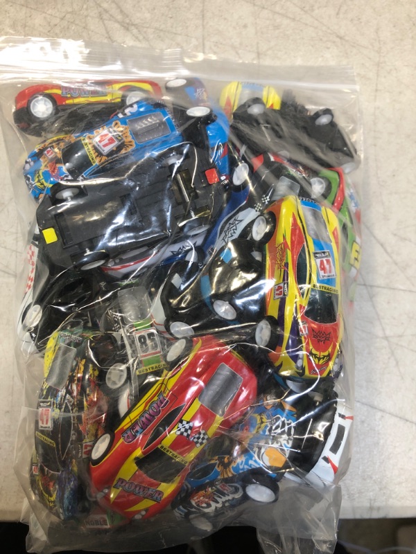 Photo 2 of AquaMonica 24 Pack Race Cars Easter Party Favors for Kids, Easter Egg Fillers for Kids, Goodie Bag Stuffers Pinata Fillers, Easter Basket Stuffers for Boy Girl, Gift Exchange, Classroom Prizes