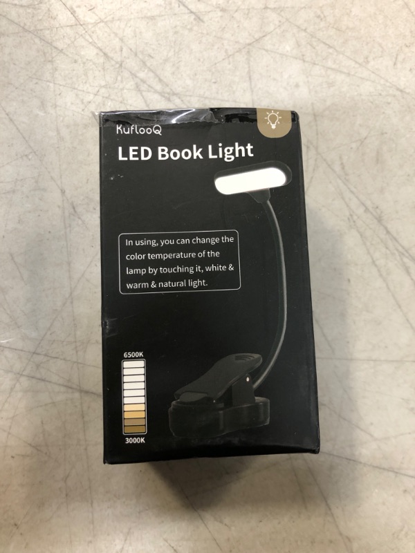 Photo 1 of Book Lights for Reading at Night, 9 LED Eye Caring 3 Color Light & Dimming and Rechargeable Book Light, Memory Function and Touch Control, 45Hrs Runtime, Reading Lights for Books in Bed
