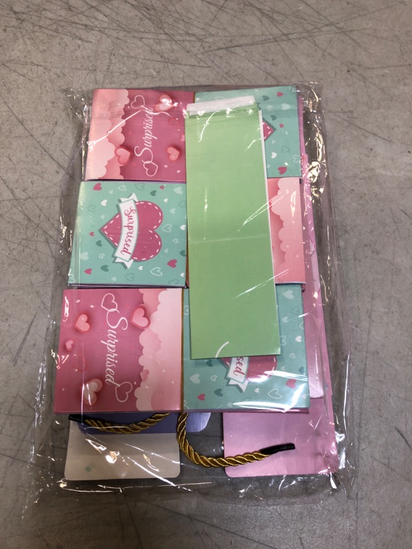 Photo 1 of 2024 NEW Valentines Surprise Gift Box Explosion, valentine boxes, Pop-Up Explosion Gift Box, Creativity Folding Bouncing Red Envelope Gift Box (12Pcs, Color) Color, HeartShape