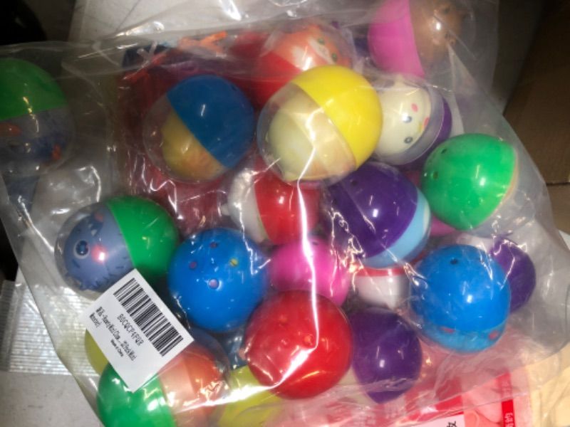 Photo 2 of 22 Pack Easter Basket Stuffers for Kids, Prefilled Easter Eggs with Toys, Mini Claw Machine Prizes- Party Toy Filled with Slow Rising Squishy Toys- Stress Relief Toy -Classroom Prizes 22 Pack Mini monster