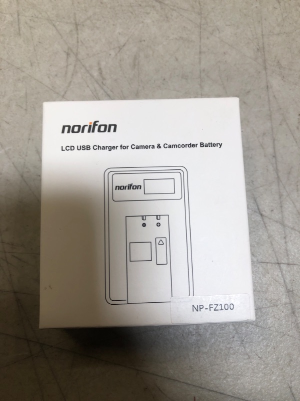 Photo 2 of NP-FZ100 LCD USB Charger for Sony A7 III, A7R III, A9 Camera and More