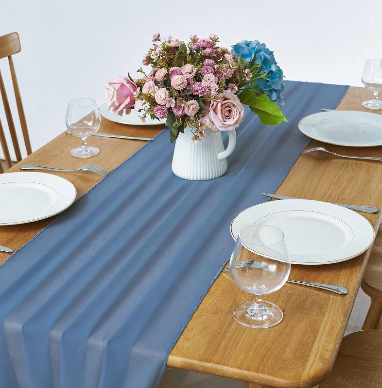 Photo 1 of 10Ft Dusty Blue Chiffon Table Runner Sheer 29x120 Inch for Romantic Wedding Decor Bridal & Baby Shower Birthday Rustic Party Decoration
Visit the Pufogu Store