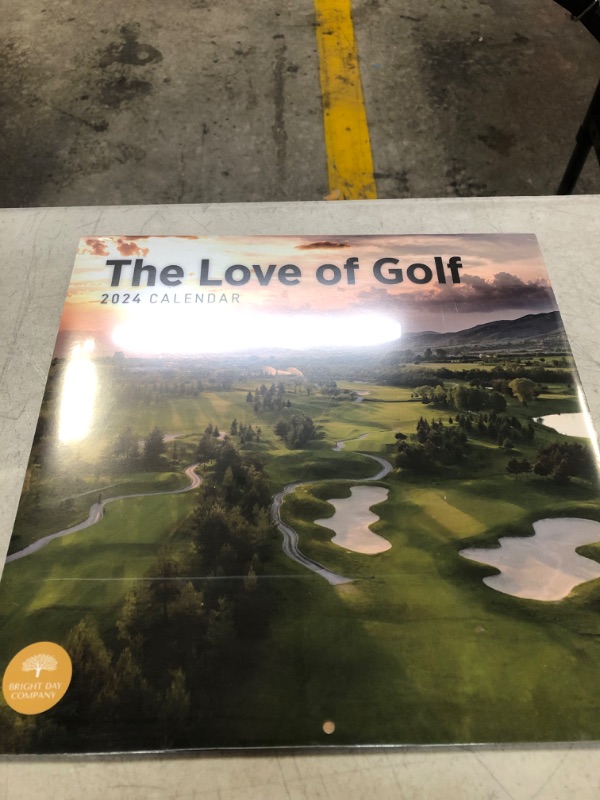 Photo 2 of 2024 the Love of Golf Monthly Wall Calendar by Bright Day, 12 X 12 Inch Sports Gold Course Hobby Scenic Hole in One Tee
