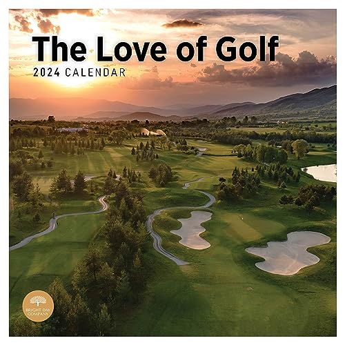 Photo 1 of 2024 the Love of Golf Monthly Wall Calendar by Bright Day, 12 X 12 Inch Sports Gold Course Hobby Scenic Hole in One Tee

