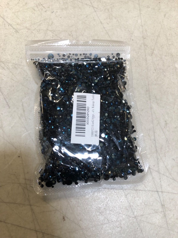 Photo 2 of 10000PCS Mixed 2-6mm Flatback Rhinestones for Nail Art Crafts Decoration, Sapphire Nail Gems Round Crystal Gemstones 2mm/3mm/4mm/5mm/6mm Nail Rhinestones for Nail Art Design, Crafts, Makeup, Tumblers