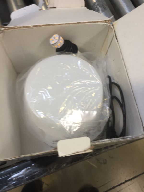 Photo 1 of KDG Modern Cordless Small Table Lamps, Portable LED Dimmable Desk Lamp, Rechargeable Battery Operated Lighting for Restaurant/Nightstand/Bedroom/Bedside/Bar/Outdoor/Camping/Night Light(White) White+PE Plastic