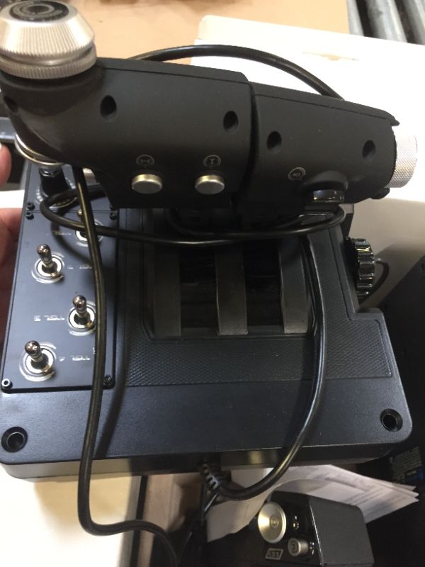 Photo 2 of Logitech G X56 H.O.T.A.S Throttle and Joystick Flight Simulator Game Controller, 4 Spring Options, +189 Programmable Controls, RGB Lighting, 2x USB, PC - Black