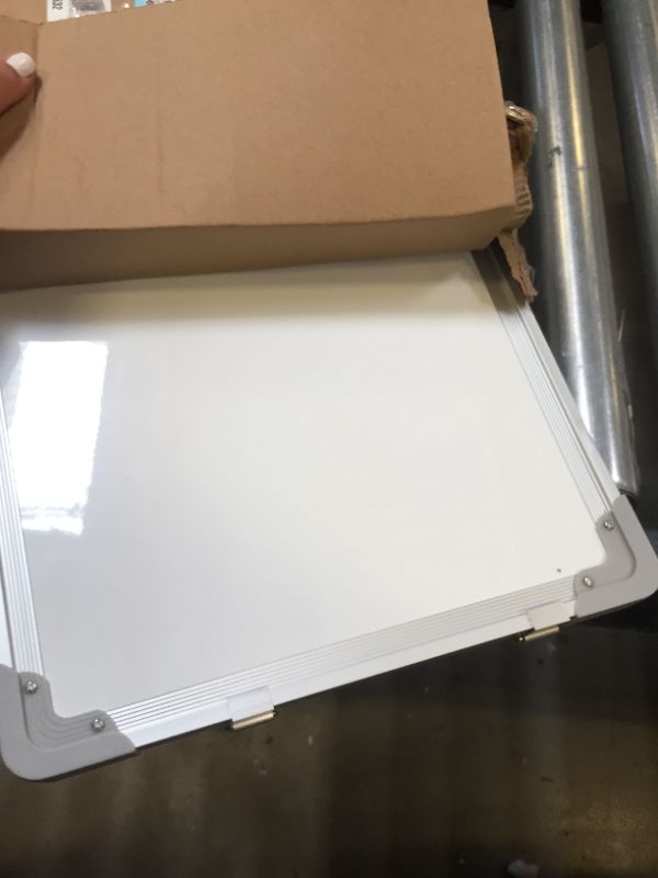 Photo 1 of Small White Board, 9 x 12 Dry Erase Board, White Board Dry Erase, Double Sided White Board, Lapboard, Small Dry Erase Board for Kids, Office and Classroom
