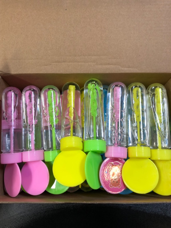 Photo 1 of 60 Pcs Valentine's Day Bubble Wands Bulk 35 ML Valentine's Day Party Favors Valentine's Classroom Exchange Prizes Goodie Bag Stuffer Gifts for Kids Boys and Girls Love Style