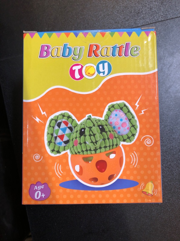 Photo 2 of Baby Rattles Toys,Baby Rattles Plush Ring Toy for Newborn Babies,Best Gifts for Girls and Boy(Elephant)