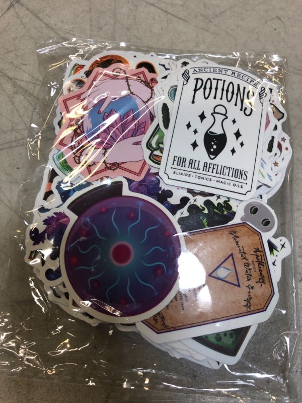 Photo 1 of  Witchy Stickers,Apothecary Aesthetic Waterproof Stickers,Vinyl Stickers for Water Bottle,Laptop,Phone,Skateboard Stickers for Teens
