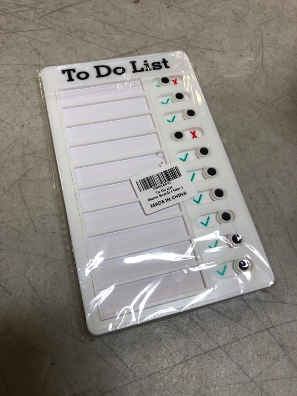 Photo 2 of 2Pcs To Do List Chore Chart for Kids Slider Checklist with 8 Cardstock Detachable Message Board Daily Planner Task Board for Children Teenagers Adults DIY