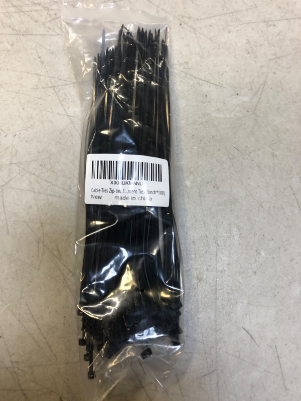 Photo 2 of Zip Ties,100 Pack Black Cable Ties Assorted Sizes 6 Inch
