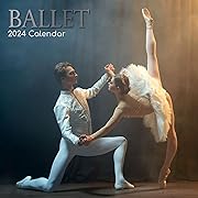 Photo 1 of 2024 Square Wall Calendar, Ballet, 16-Month Lifestyles Theme with 180 Reminder Stickers (12x12 In)