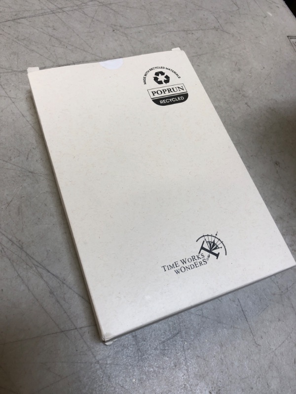 Photo 1 of POPRUN Recycled 2024 Daily Planner One Page A Day - 100% Eco-Friendly Materials - 2024 Agenda Hourly Appointment Book with Monthly Calendar, Folded Inner Pocket, 5.5" x 8.5" - Desert Brown Desert Brown 5.5" x 8.5"