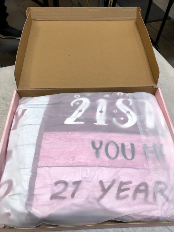 Photo 1 of 21st birthday blanket pink