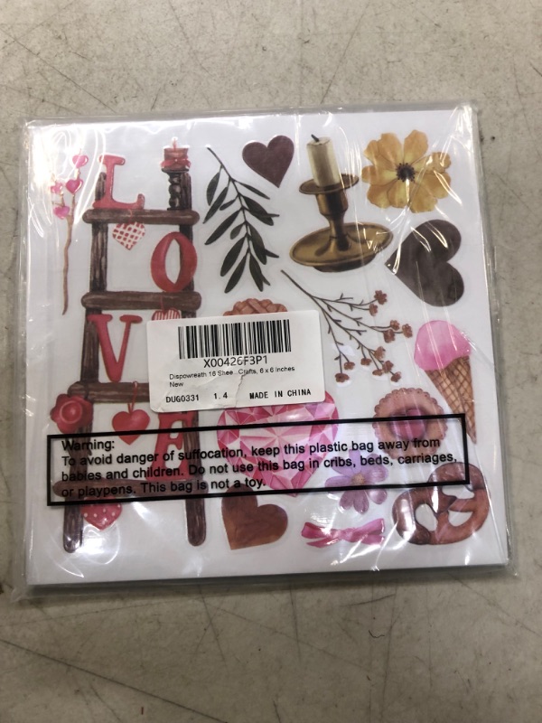 Photo 2 of 16 Sheet Valentine's Day Rub on Transfers for Crafts and Furniture Rustic Valentine Heart Love Sticker Rub on Decals for Scrapbook DIY Wood Fabric Journal Dairy Envelope Crafts, 6 x 6 Inch