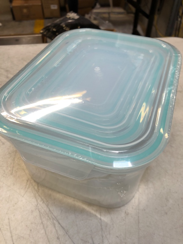 Photo 1 of LIHONG Large Food Storage Containers with Lids Airtight 118oz, 8-Piece Plastic Storage Containers Meal Prep Containers for Kitchen Pantry, Microwave Dishwasher Safe, Green Green - Set of 4 - 430ml/1000ml/2000ml/3500ml