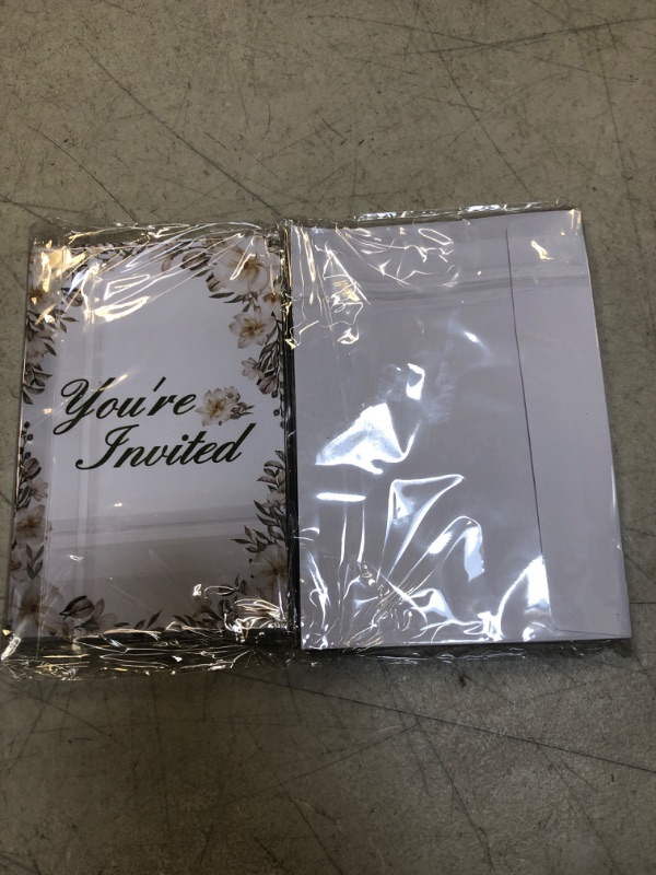 Photo 1 of Magnolia Floral Graduation Party Invitations with Envelopes Set of 20 Flowers Graduation Party Invites Fill in Blank