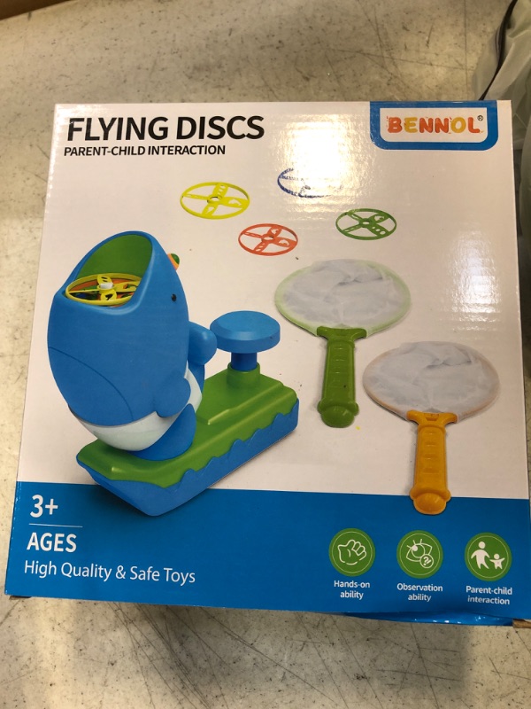 Photo 2 of Bennol Outdoor Game Toys for Kids Ages 3-5 4-8, Flying Disc Launcher Outdoor Outside Toys Gifts for 3 4 5 6 7 8 Year Old Boys Kids, Ideas Outside Outdoor Toys for Kids Toddlers Boys Ages 3-5 6-8 4-8 15 PCS