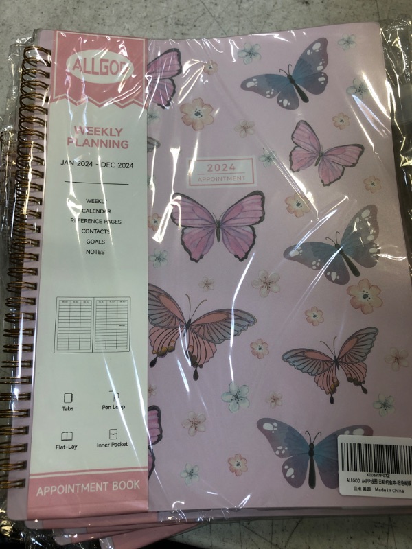 Photo 1 of 2024 Weekly Appointment Book, Appointment Planner Jan 2024 - Dec 2024 Hourly Daily Weekly And Monthly With Tabs, 15 Minute Increments, Flexible Cover, 8.5"X11",