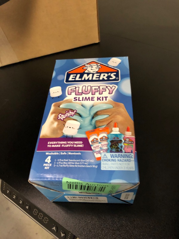 Photo 2 of Elmer’s Fluffy Slime Kit, Includes Elmer’s Translucent Color Glue, Elmer’s Glitter Glue, Elmer’s Fluffy Slime Activator, 4 Count