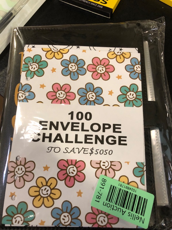 Photo 1 of 100 Envelopes Challenge Binder,Savings Challenge Binder,Easy and Funny Way to Save $5,050, A5 Money Saving Budget Binder with Cash Envelopes