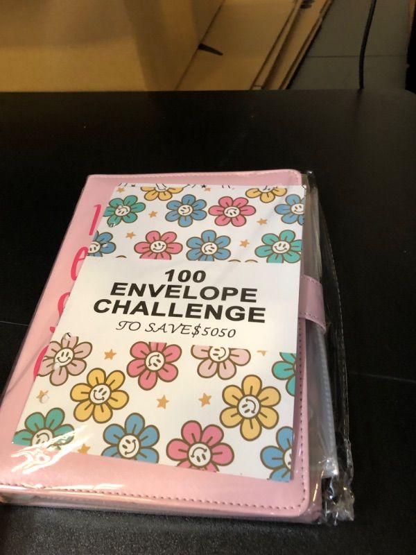 Photo 2 of 100 Envelopes Challenge Binder,Savings Challenge Binder,Easy and Funny Way to Save $5,050, A5 Money Saving Budget Binder with Cash Envelopes(Pink)