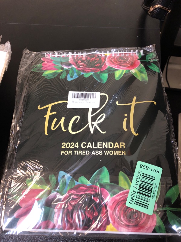 Photo 2 of 2024 Calendar for Tired Ass Women - Fu-ck It Planner, Funny Swear Word Monthly Gag Gift for Women