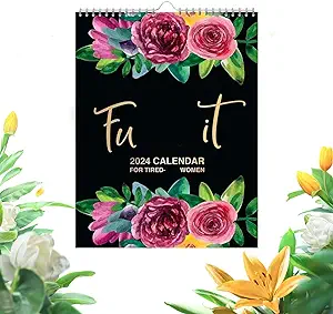 Photo 1 of 2024 Calendar for Tired Women - It Planner, Funny Swear Word Monthly Gag Gift for Women