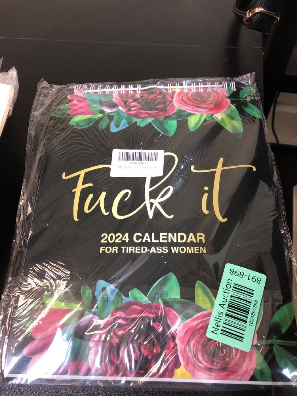 Photo 1 of 2024 Calendar for Tired Ass Women - Fu-ck It Planner, Funny Swear Word Monthly Gag Gift for Women