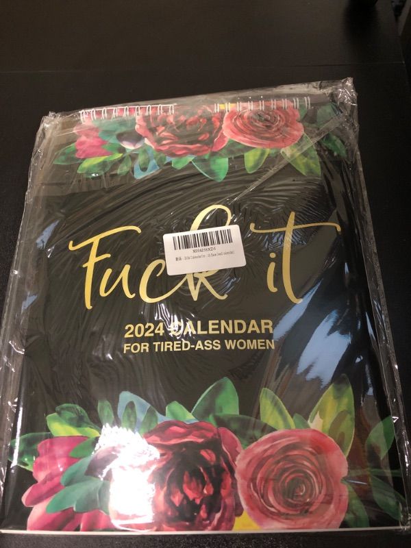 Photo 1 of 2024 Calendar for Tired Ass Women - Fu-ck It Planner, Funny Swear Word Monthly Gag Gift for Women