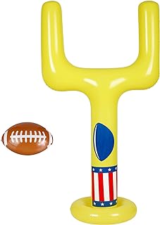 Photo 1 of Inflatable Jumbo Football Set Inflatable Football Goal with Ball Football Target Football Goal Post Football Accessories Outdoor Sport Football Toys for Practice and Fun